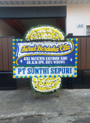 Papan Bunga Duka di Kertaharja
